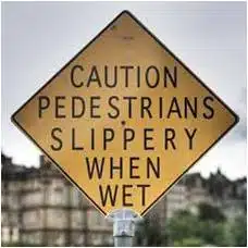 First Impressions and Poor Spelling | caution-pedestrians-slippery-when-wet