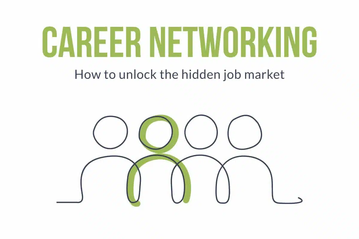Career Networking | How to unlock the hidden job market | animated people with person standing out