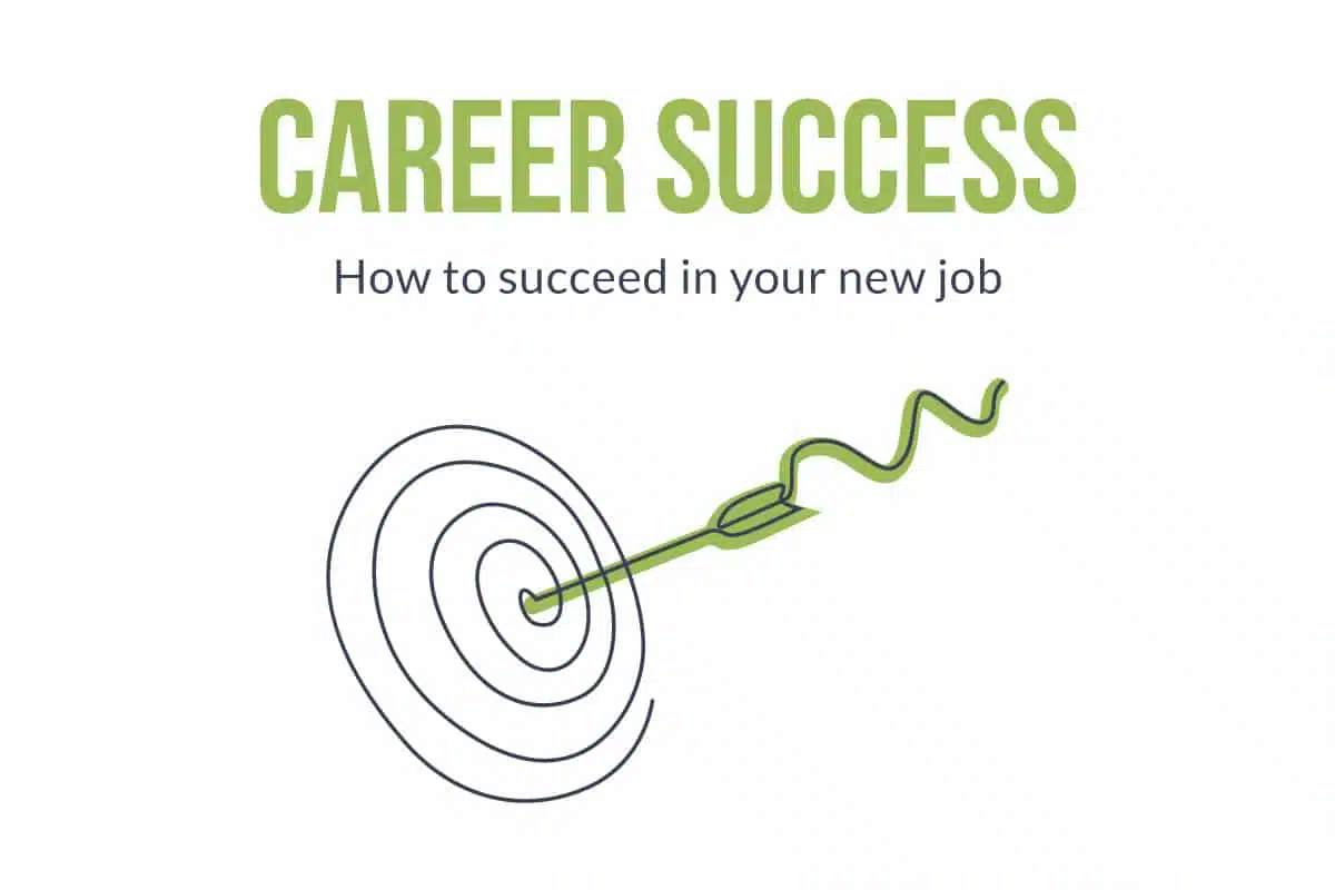Career Success | How to success in your new job | arrow in target