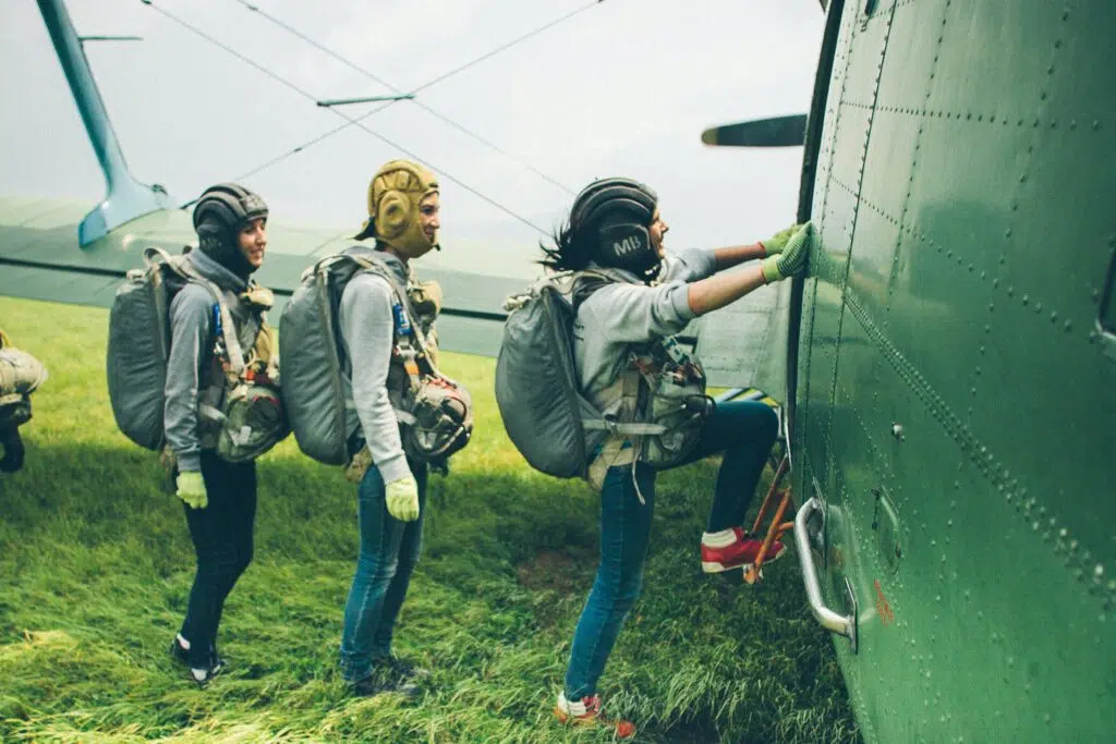 career365.com.au_employee onboarding_parachuters boarding a plane